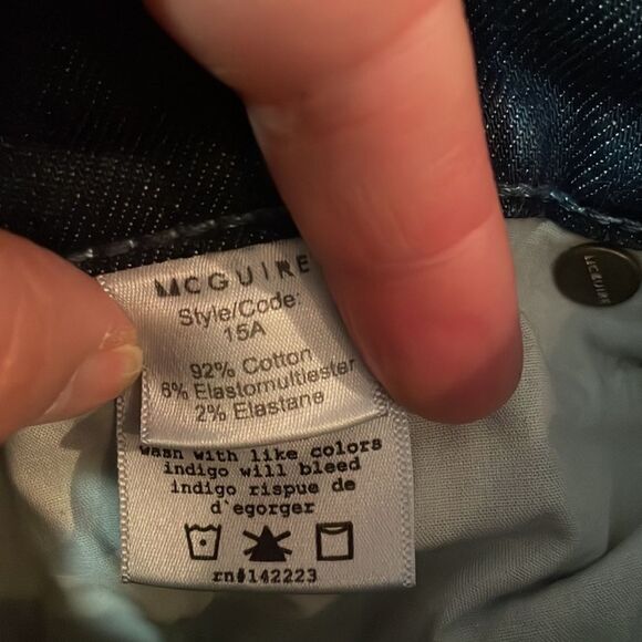 Anthropologie McGuire Dark Wash Newton Skinny Jeans - Picture 6 of 9